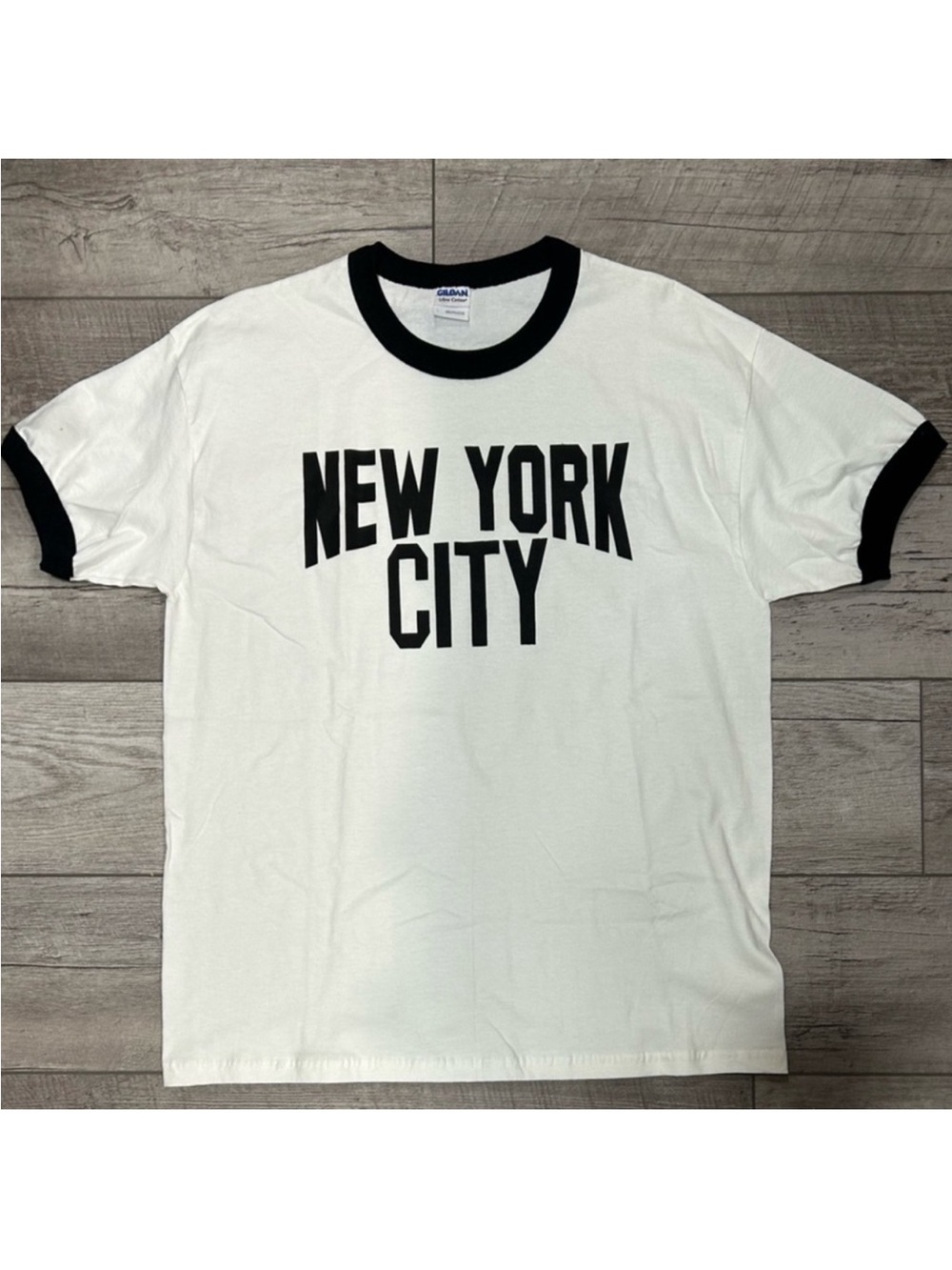 Gildan New York City Ringer T-Shirt